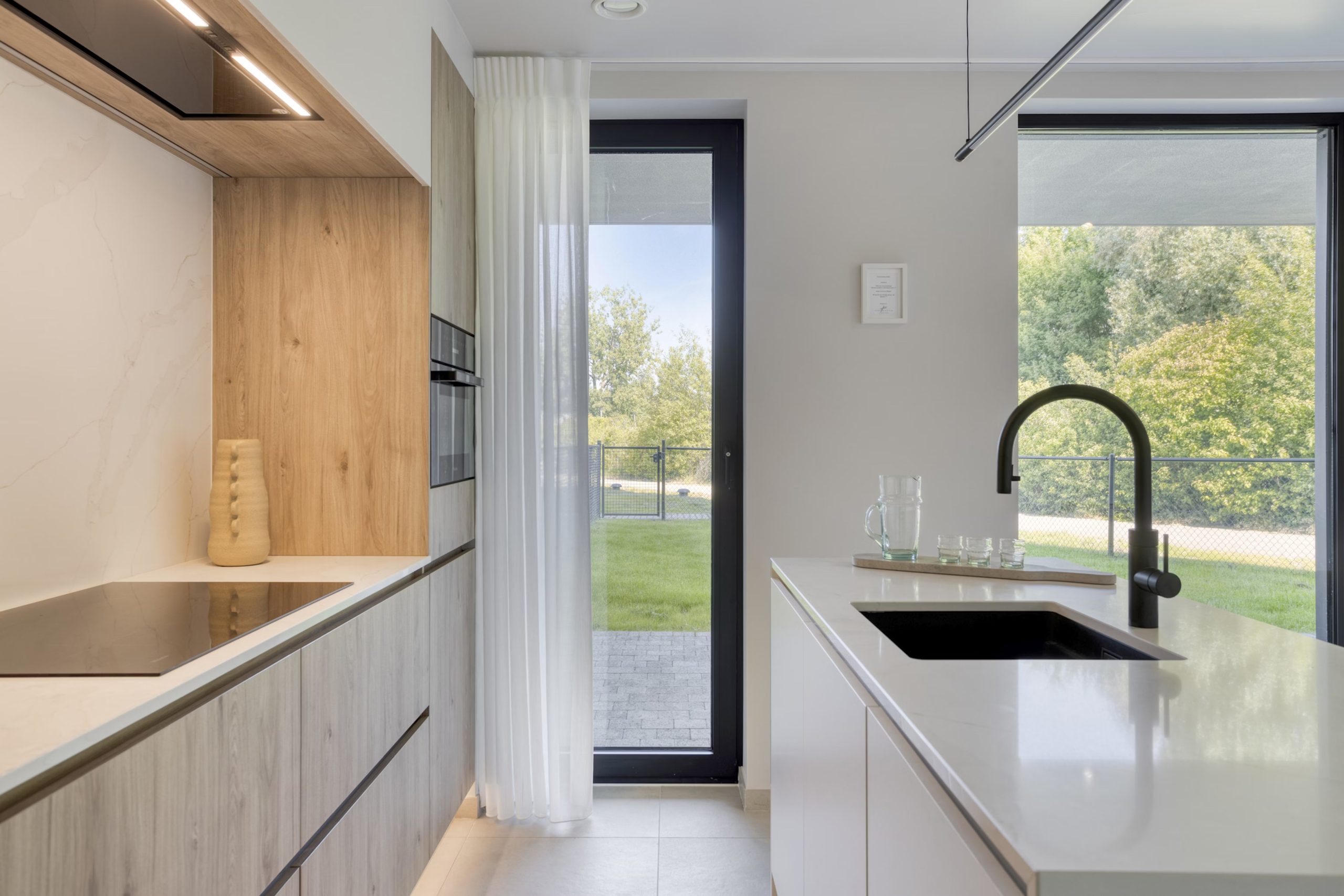 Keuken met houten accenten